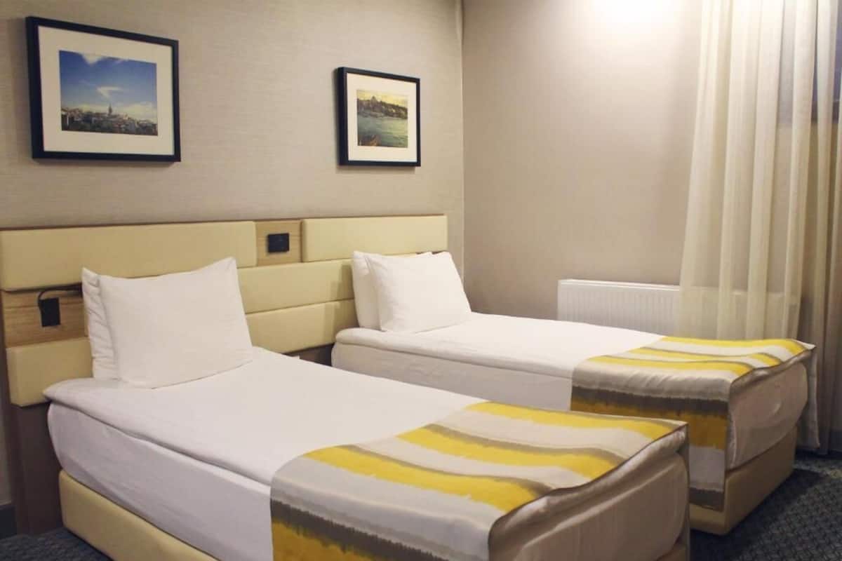 Premium bedding, memory foam beds, in-room safe, desk
