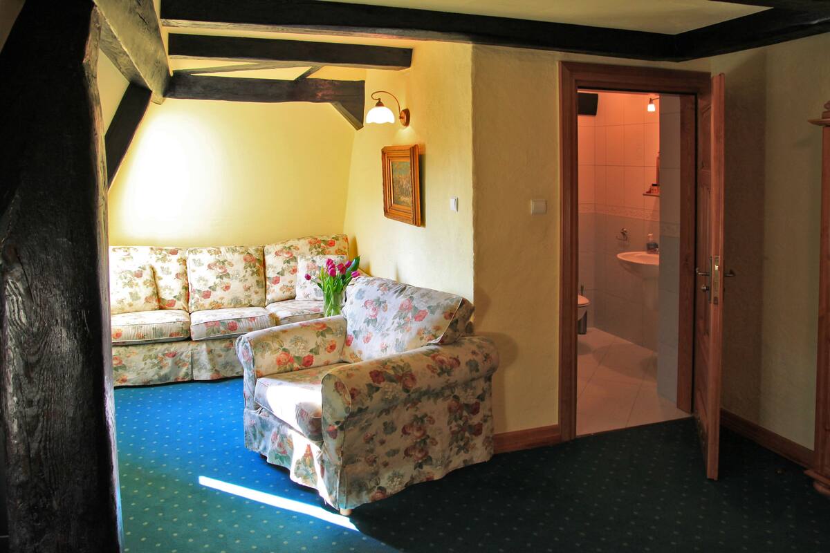 comfort apartment | living area | flat-screen tv