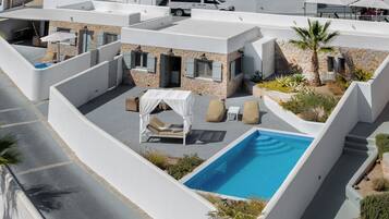 Exclusive Villa, 2 Bedrooms, Private Pool, Hill View | Terrace/patio