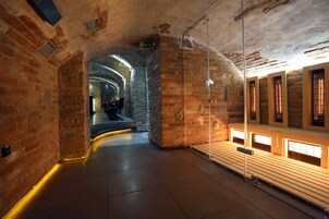 Sauna, hot tub, steam room, aromatherapy, deep-tissue massages