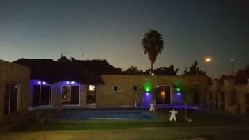 Front of property – evening/night