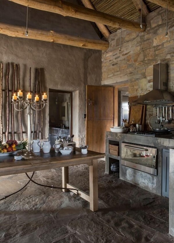 Ferienhaus, 4 Schlafzimmer, eigener Pool, Bergblick (Klip) | Eigene Küche