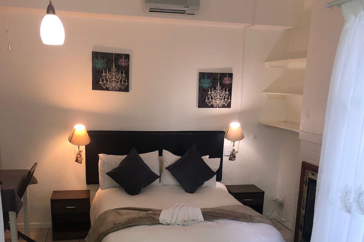 In-room safe, desk, laptop workspace, blackout curtains