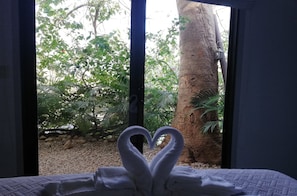 Shipping Container Double Room | Egyptian cotton sheets, down comforters, pillowtop beds, minibar - Green Sanctuary Hotel (Nosara)