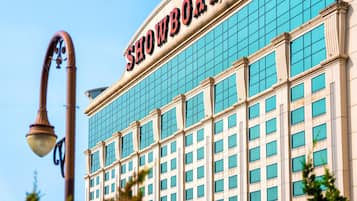 A building with a large sign reading "SHOWBOAT."