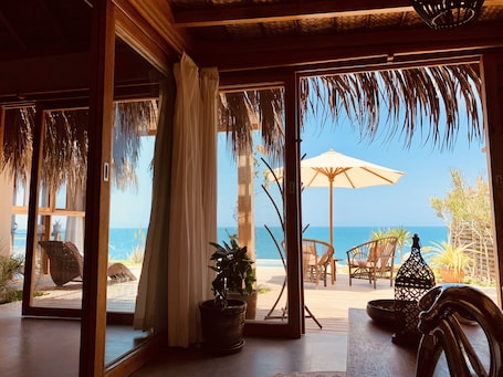 Exclusive Villa, 2 Bedrooms, Private Pool, Ocean View | Living area | 80-cm LED TV with digital channels, TV