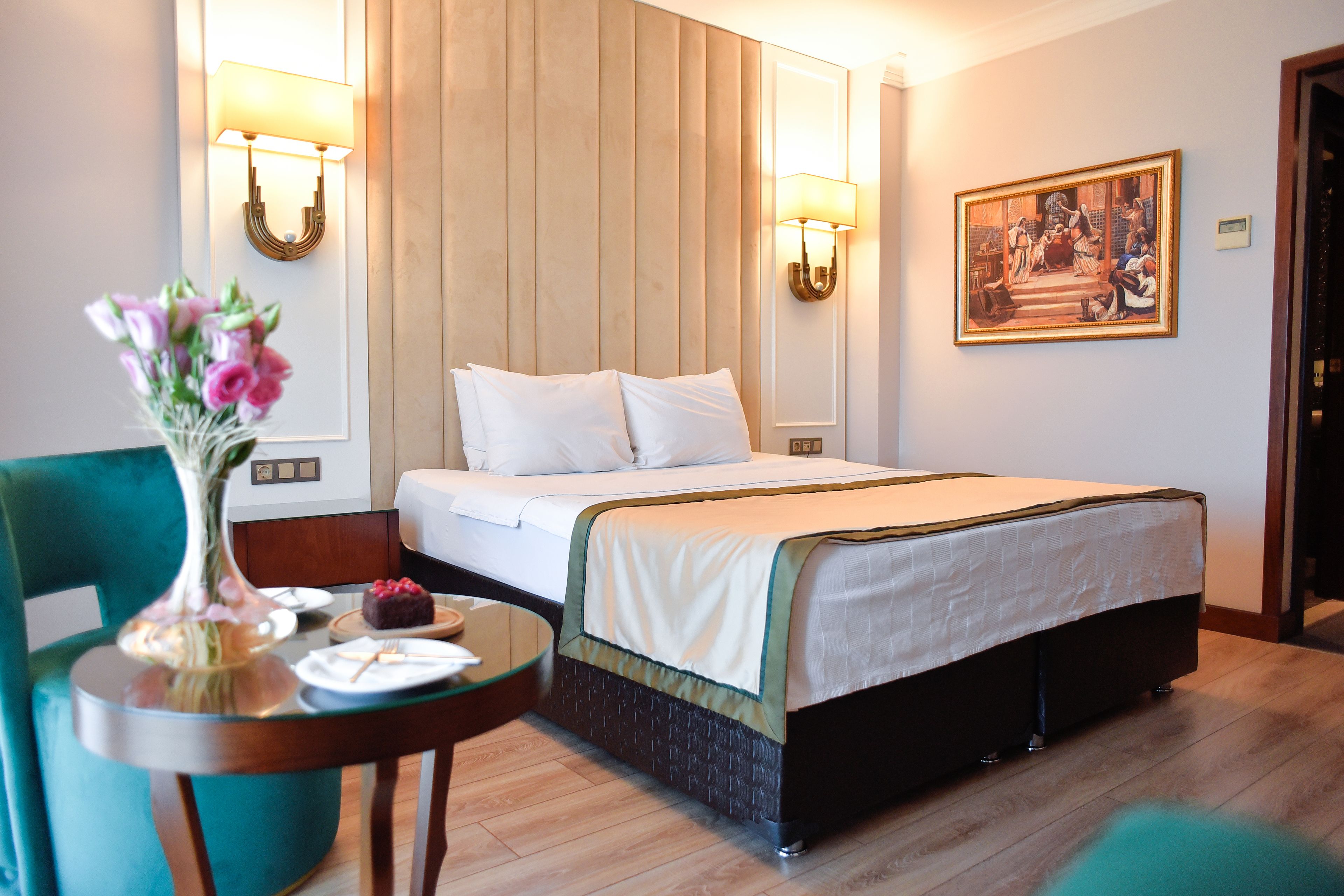 standard double room, lake view | bathroom | free toiletries, hair dryer, slippers, towels