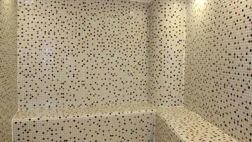 Sauna seca, sauna a vapor, banho turco/hammam, 1 sala de tratamento