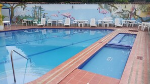 Indoor pool, outdoor pool