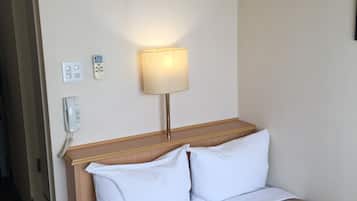 Desk, free WiFi, bed sheets