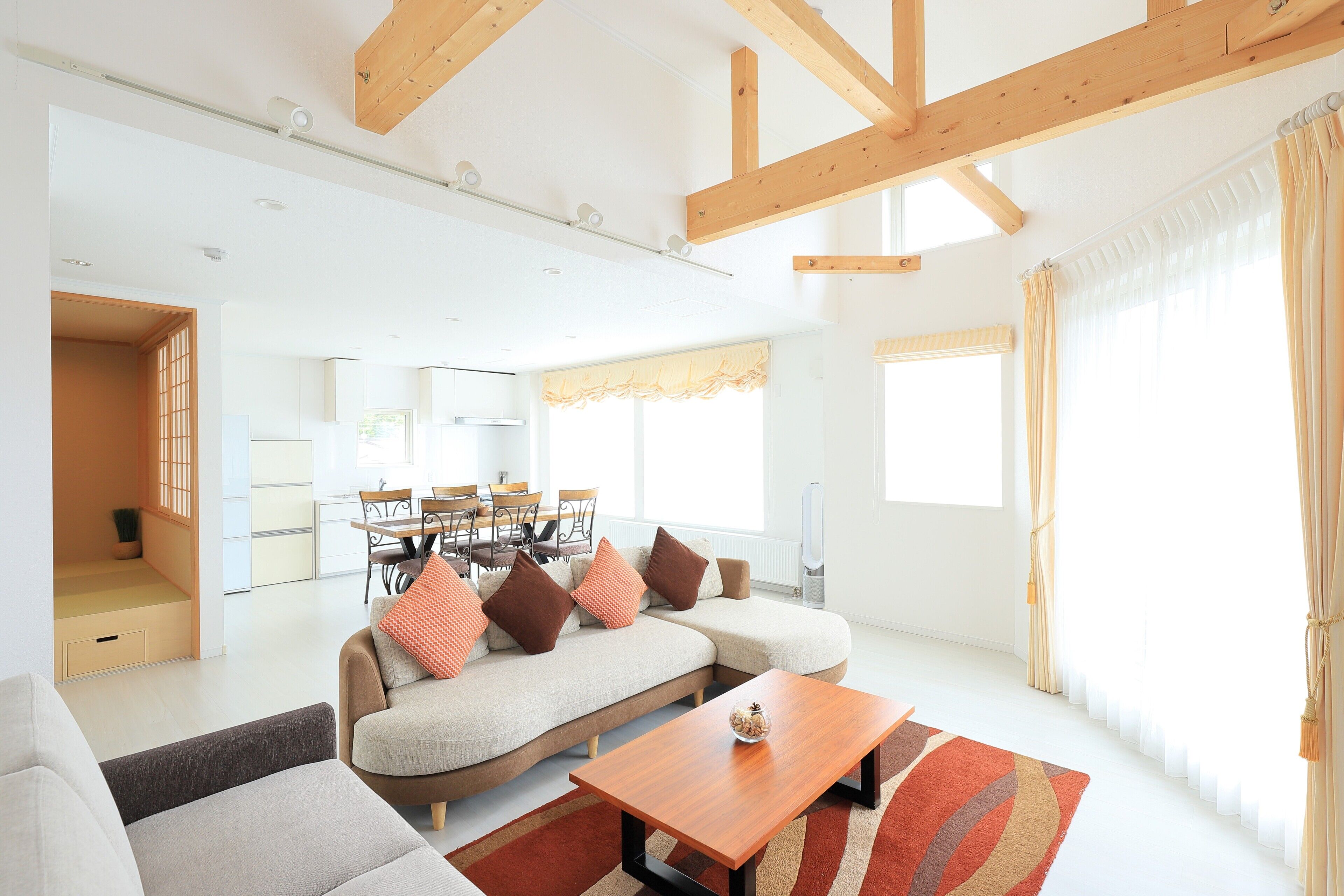 Villa, 3 Bedrooms(Max 6 guests), Non Smoking, Mountain View | Living area | Flat-screen TV, heated floors