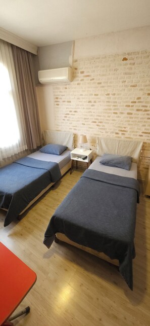 Habitación estándar con 2 camas individuales | Caja fuerte, tabla de planchar con plancha, wifi gratis