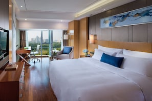 Chambre supérieure double | Literie de qualité, couette en duvet, lit avec matelas à plateau-coussin