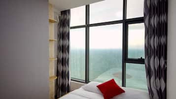 Basic Apartment, 2 Bedrooms, Sea View | 1 bedroom, premium bedding, minibar, in-room safe