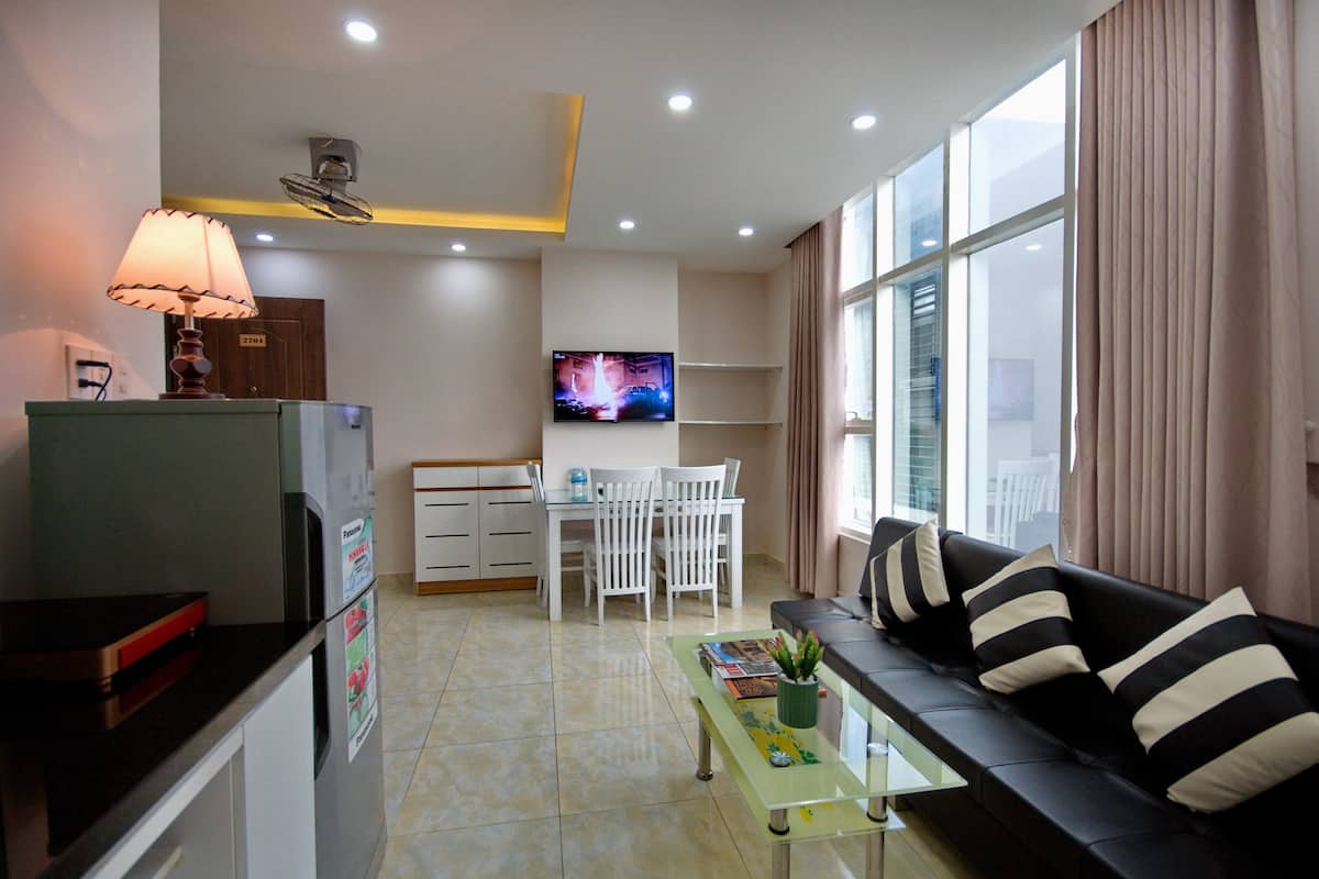 อีโคโนมีอพา ร์ทเมนท์, 1 ห้องนอน, วิวเมือง | ครัวขนาดเล็กส่วนตัว | เครื่องชงกาแฟ/ชา, ตู้เย็นขนาดใหญ่, ไมโครเวฟ, เตาประกอบอาหาร