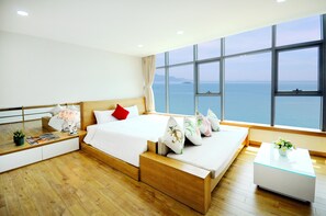 Luxury-Apartment, 1 Schlafzimmer, Meerblick | Ausblick vom Zimmer