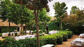 Outdoor wedding area