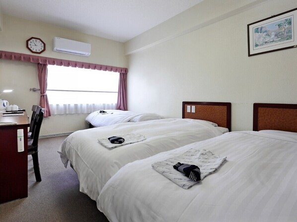 Desk, blackout curtains, iron/ironing board, free WiFi