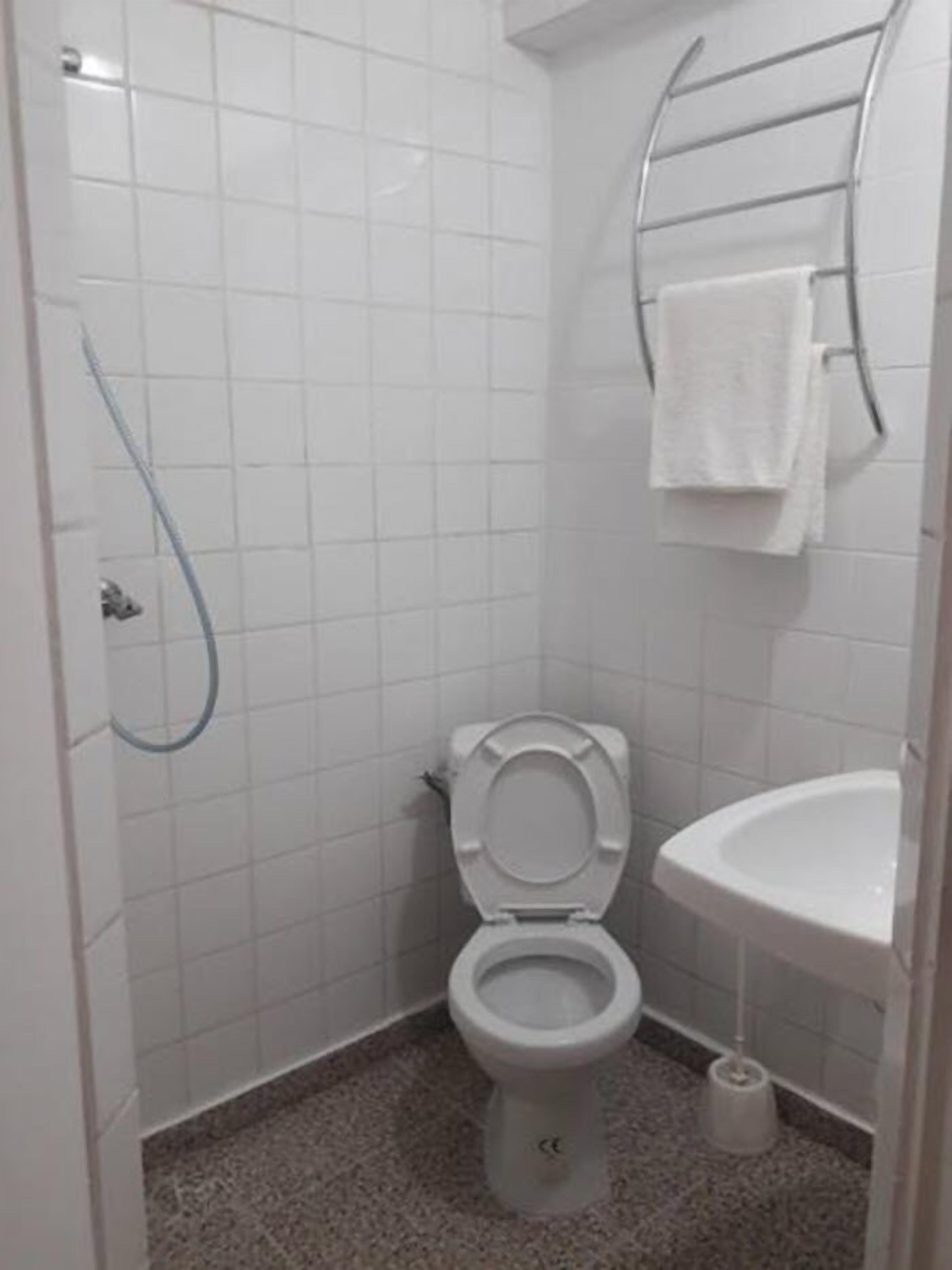 shower, rainfall showerhead, towels