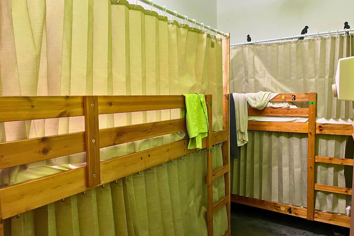 4 Bed Female Dorm | ノートパソコン用作業スペース、アイロン / アイロン台、WiFi (無料)