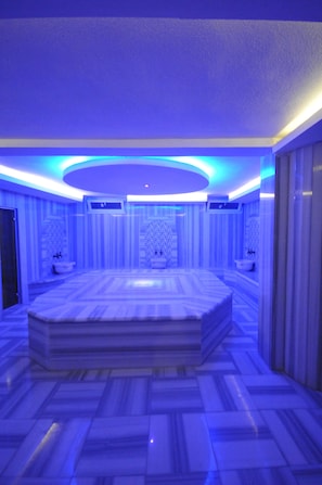 Turkish bath, body treatments, facials