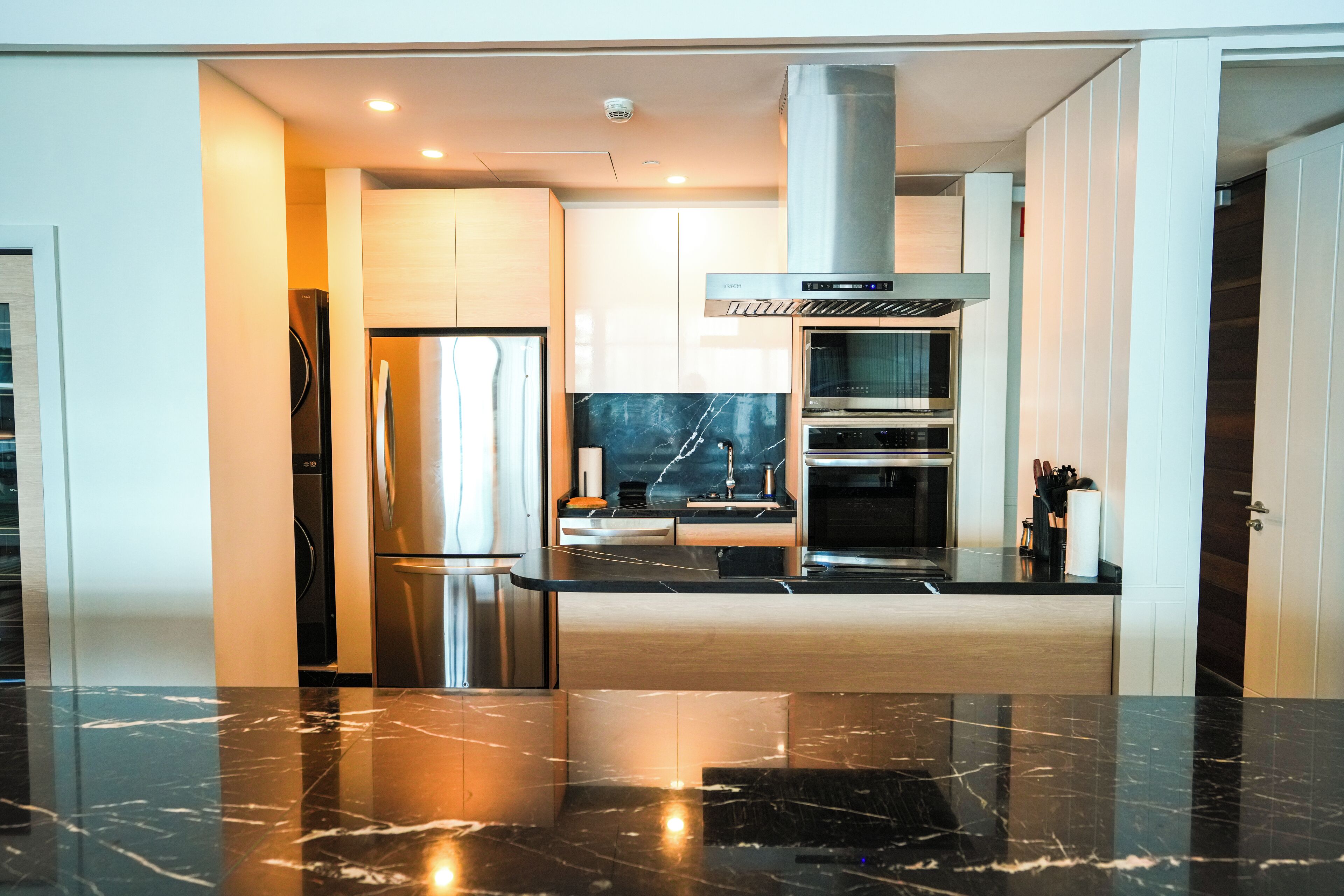 presidential villa | private kitchen | microwave, espresso maker, coffee/tea maker