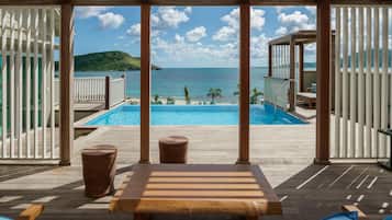 Suite Deluxe, acceso a la alberca (Plunge Pool) | Ropa de cama de alta calidad y minibar