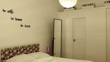 Departamento | Tabla de planchar con plancha, wifi gratis y ropa de cama