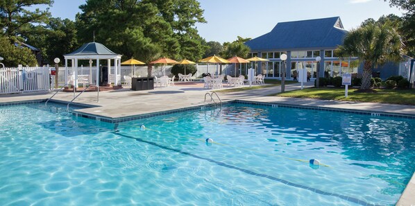 Indoor pool, outdoor pool