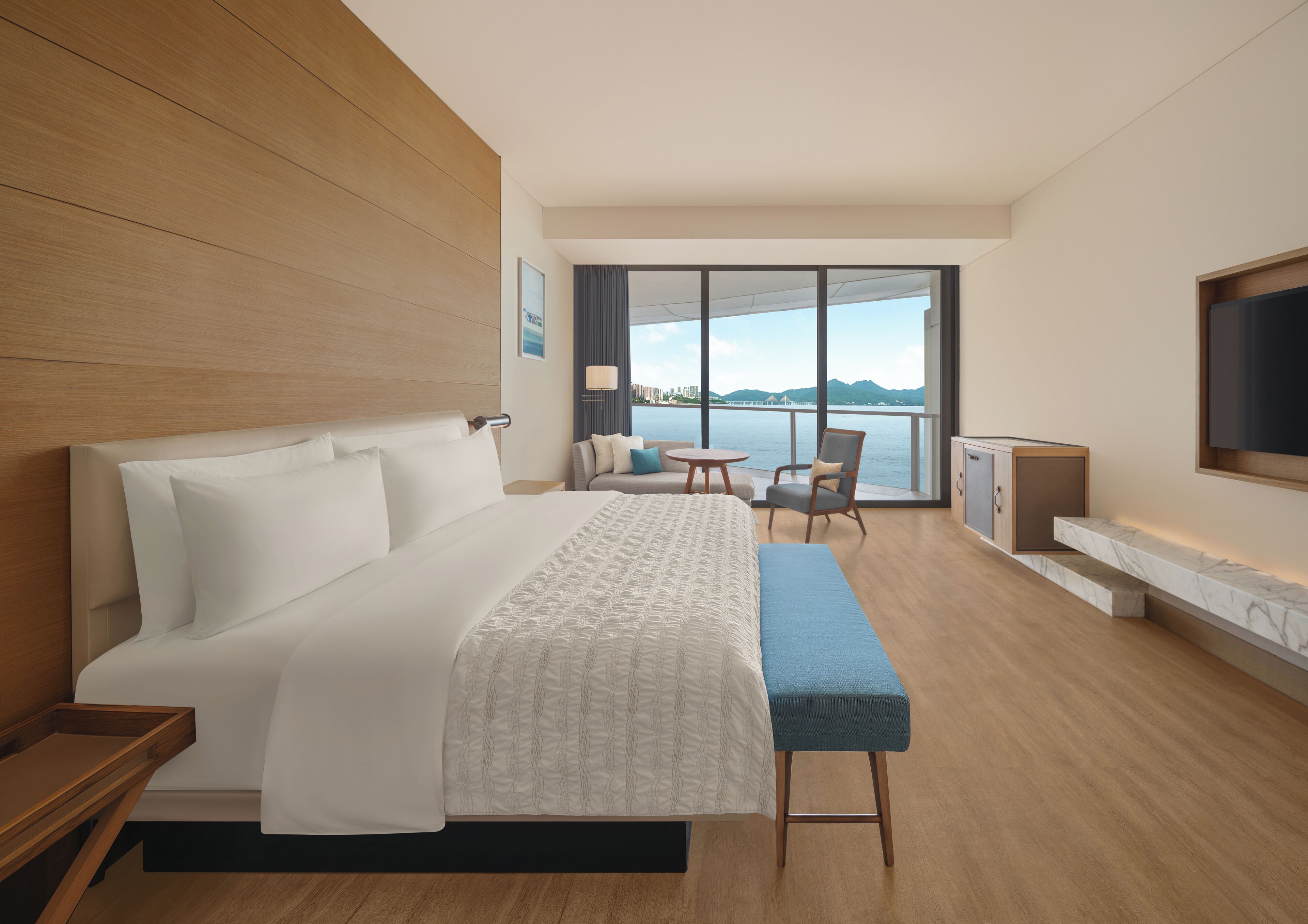 Room, 1 King Bed, Ocean View | Minibar, in-room safe, individually decorated, individually furnished