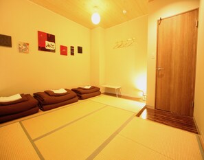 Japanese Style Room for 3 People, Shared Bathroom  | In-room safe, blackout curtains, iron/ironing board, free WiFi