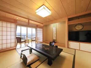 Japanese-style Room with open air bath, Biyunoma | Bathroom - Ryokan Biyunoyado (Yamanouchi)