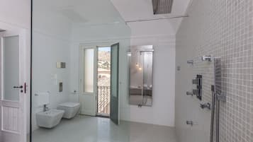 Een douche, gratis toiletartikelen, een haardroger, een bidet