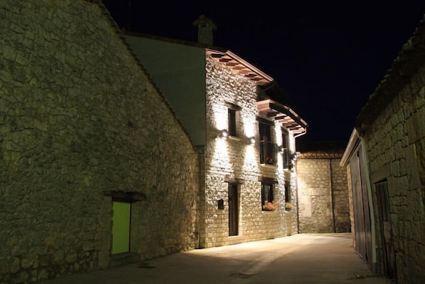 Front of property – evening/night