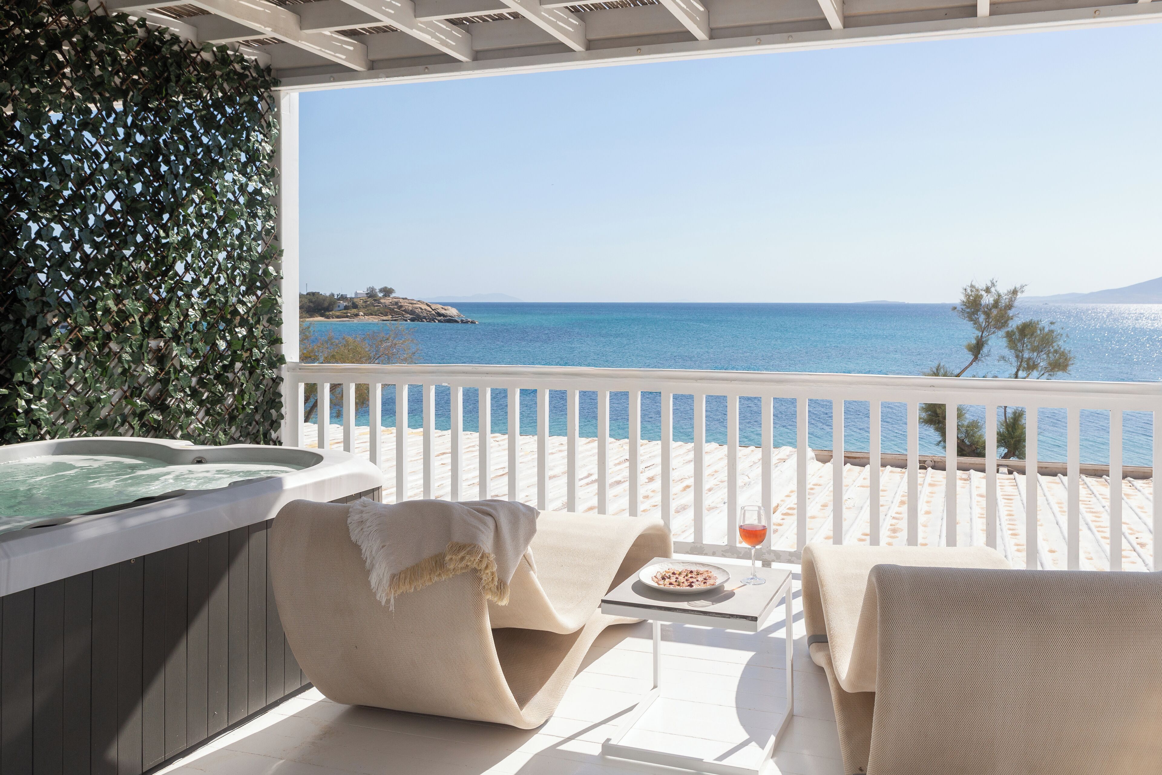 Suite Majestueuse, 1 chambre, bain à remous, vue mer | Vue de la chambre