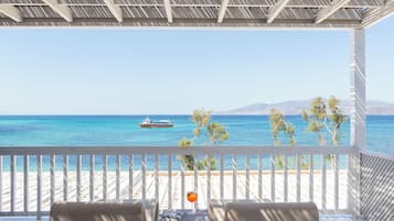 Grand Suite, 1 Bedroom, Hot Tub, Sea View | Balkoni