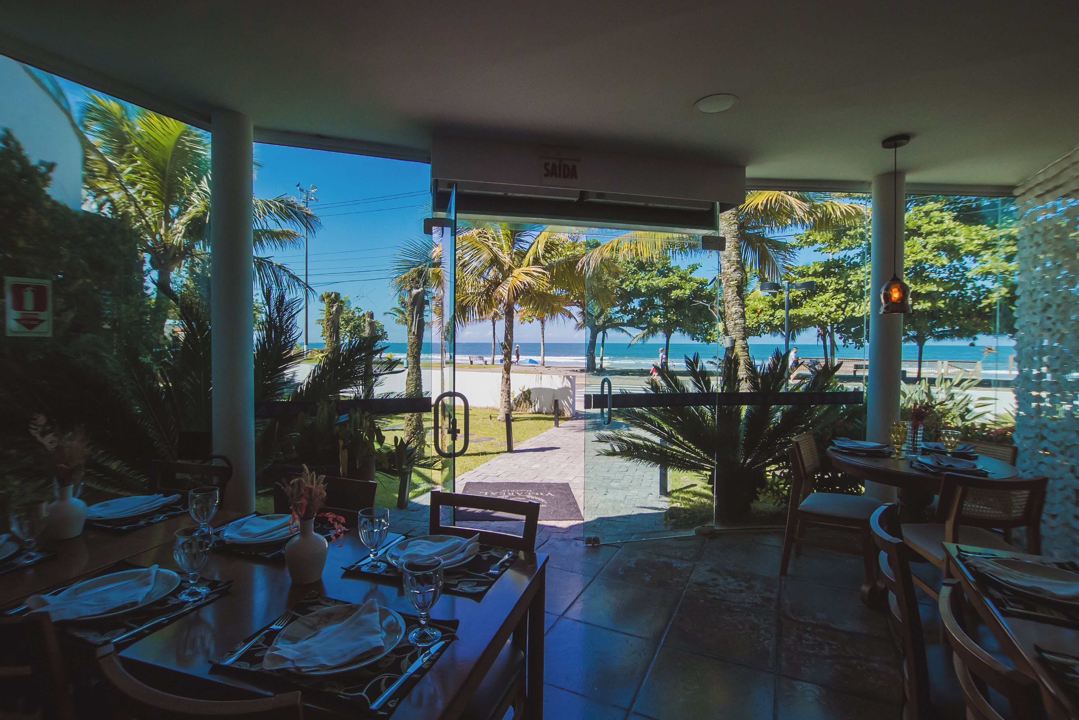 breakfast, lunch, dinner served; beach views