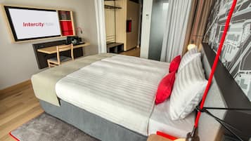 Zimmersafe, Schreibtisch, schallisolierte Zimmer, kostenloses WLAN