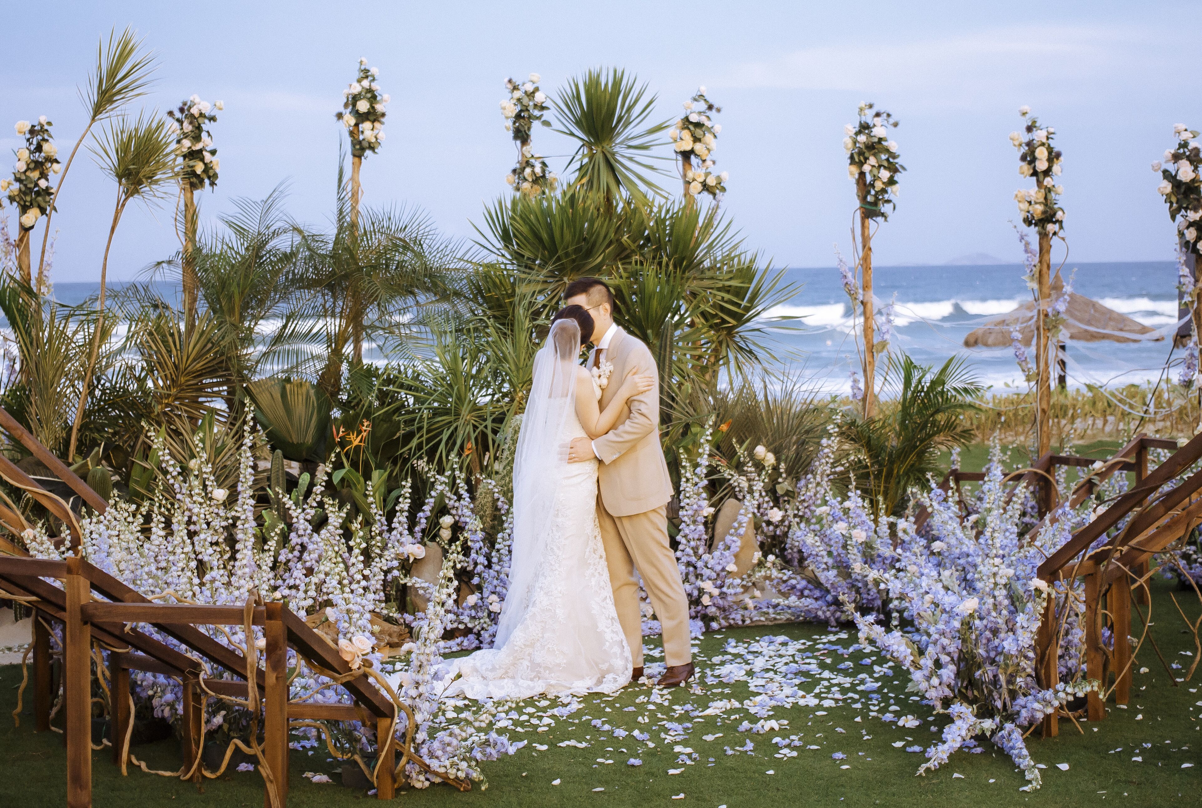 outdoor wedding area