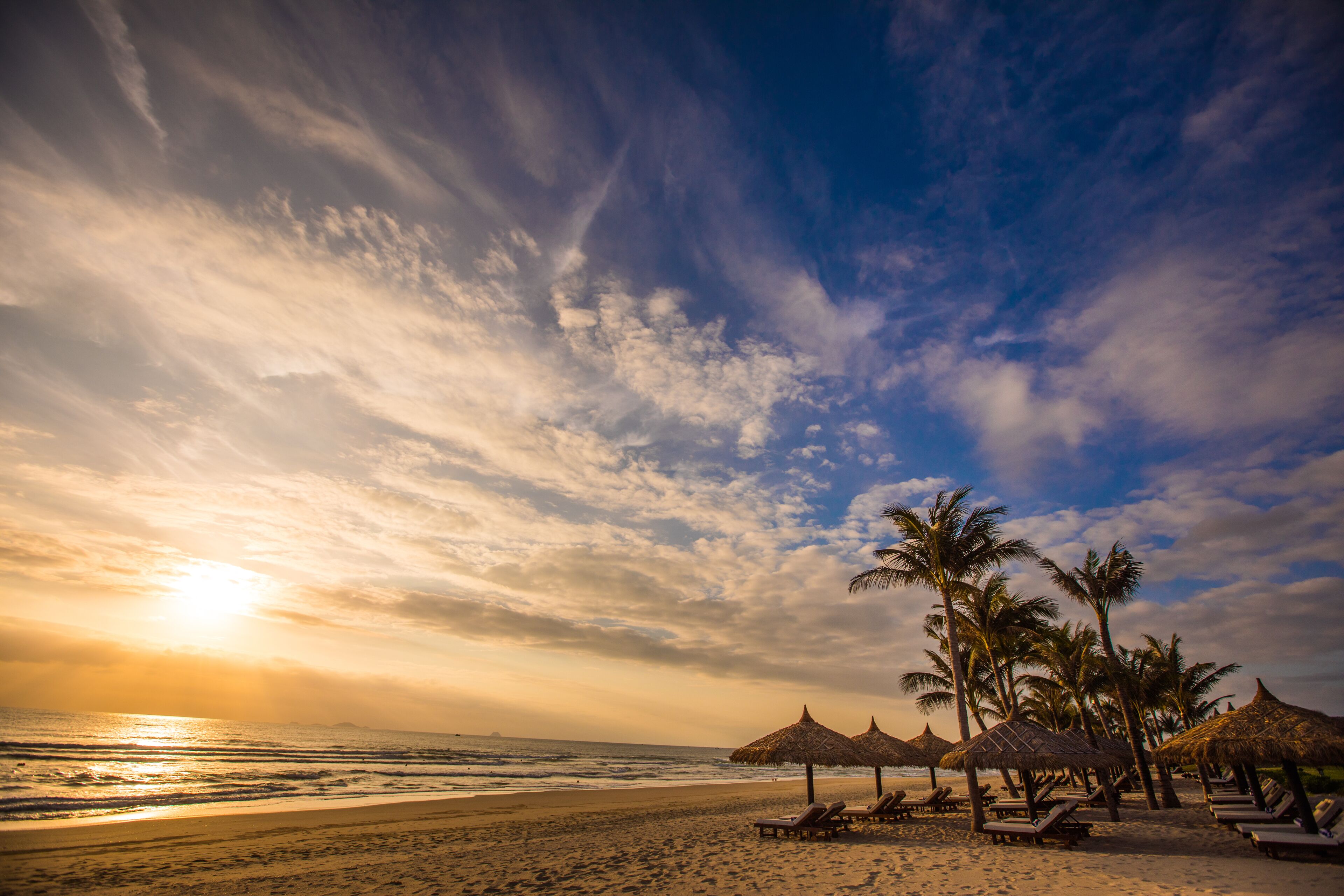 Private beach, beach bar