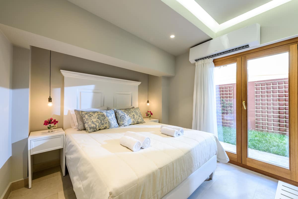 1 habitación y ropa de cama de alta calidad