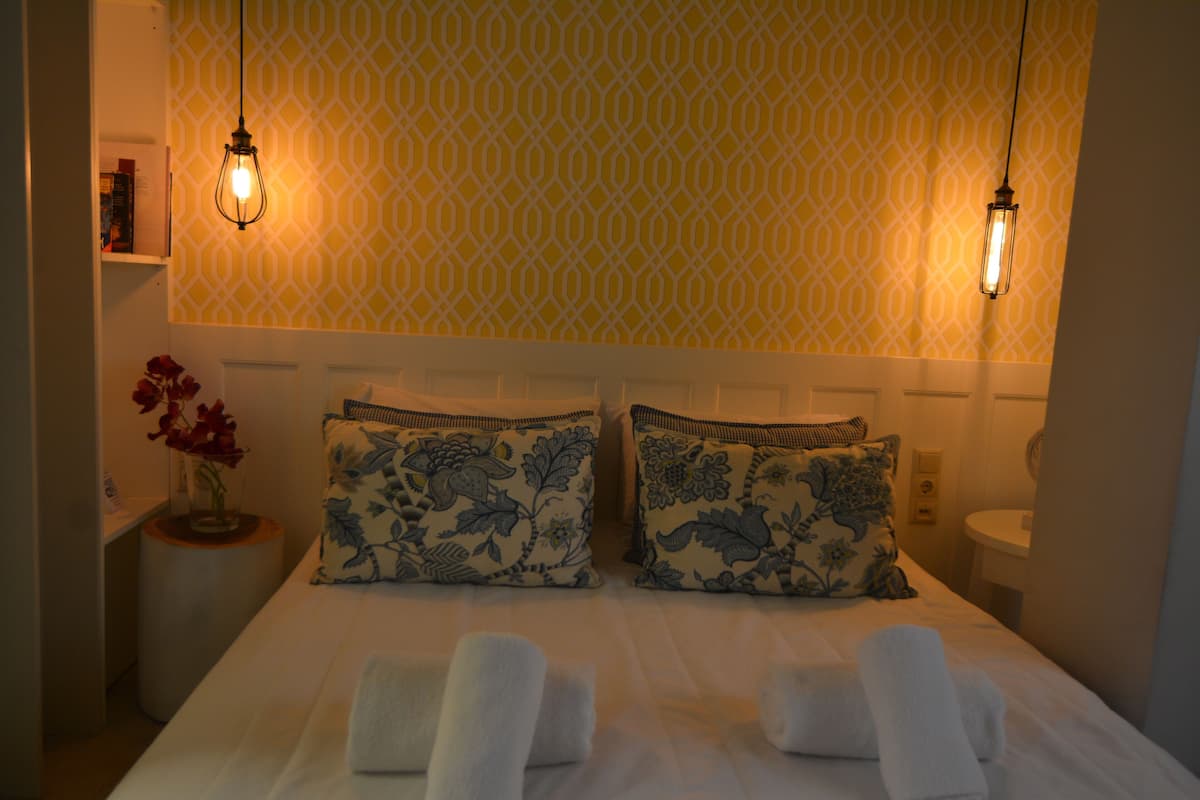 1 habitación y ropa de cama de alta calidad