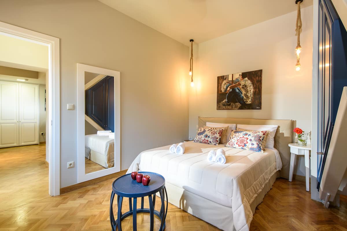 1 habitación y ropa de cama de alta calidad