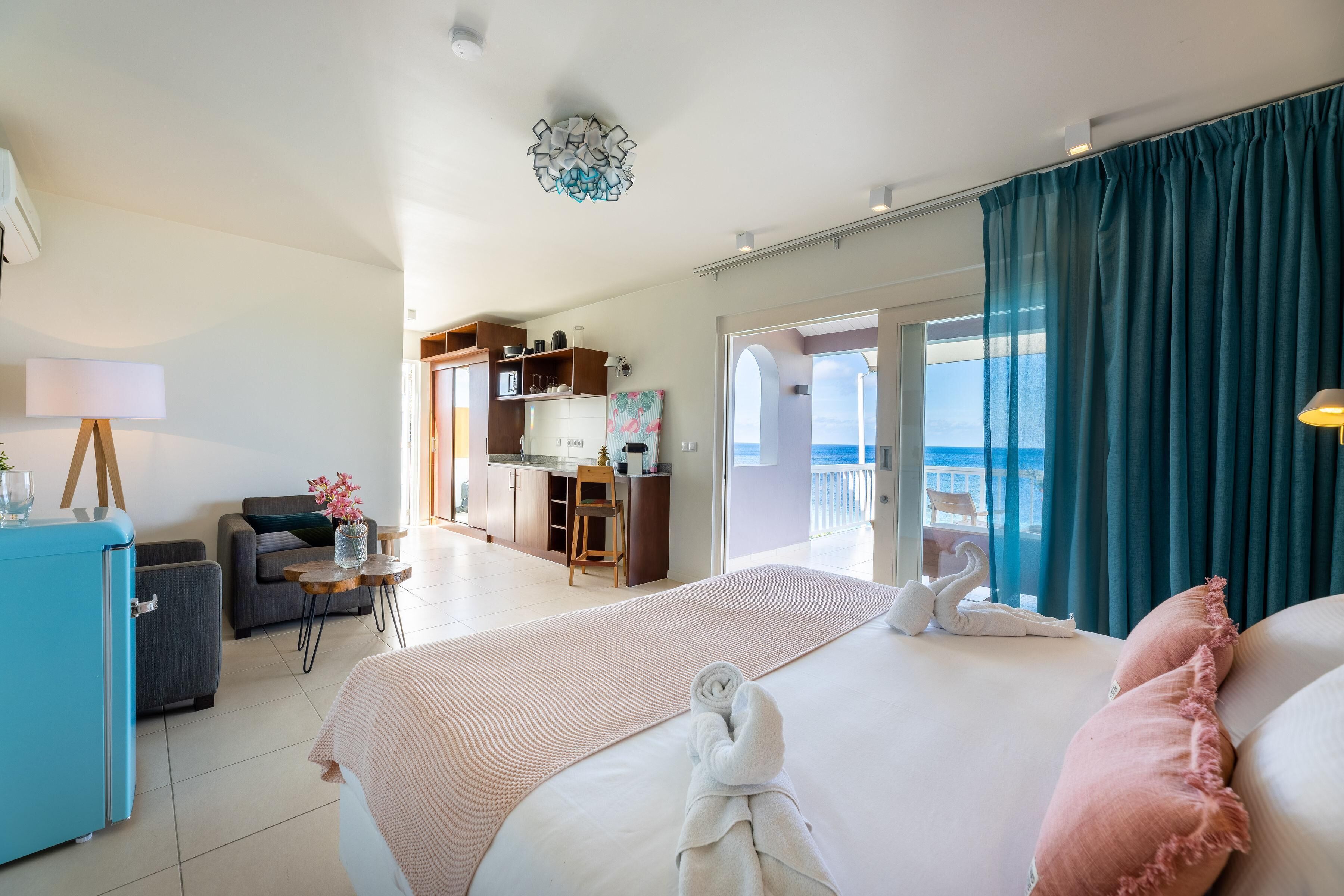 superior room, oceanfront, vip area (adults only) | private kitchen | fridge, microwave, coffee/tea maker