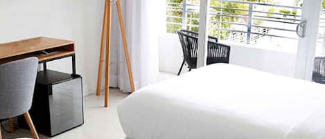 Superior Room, 2 Double Beds, Balcony (Self check) | 1 bedroom, in-room safe, individually decorated, individually furnished