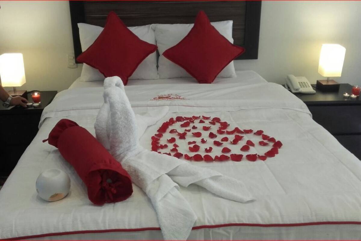 Draps en coton égyptien, couette en duvet d'oie