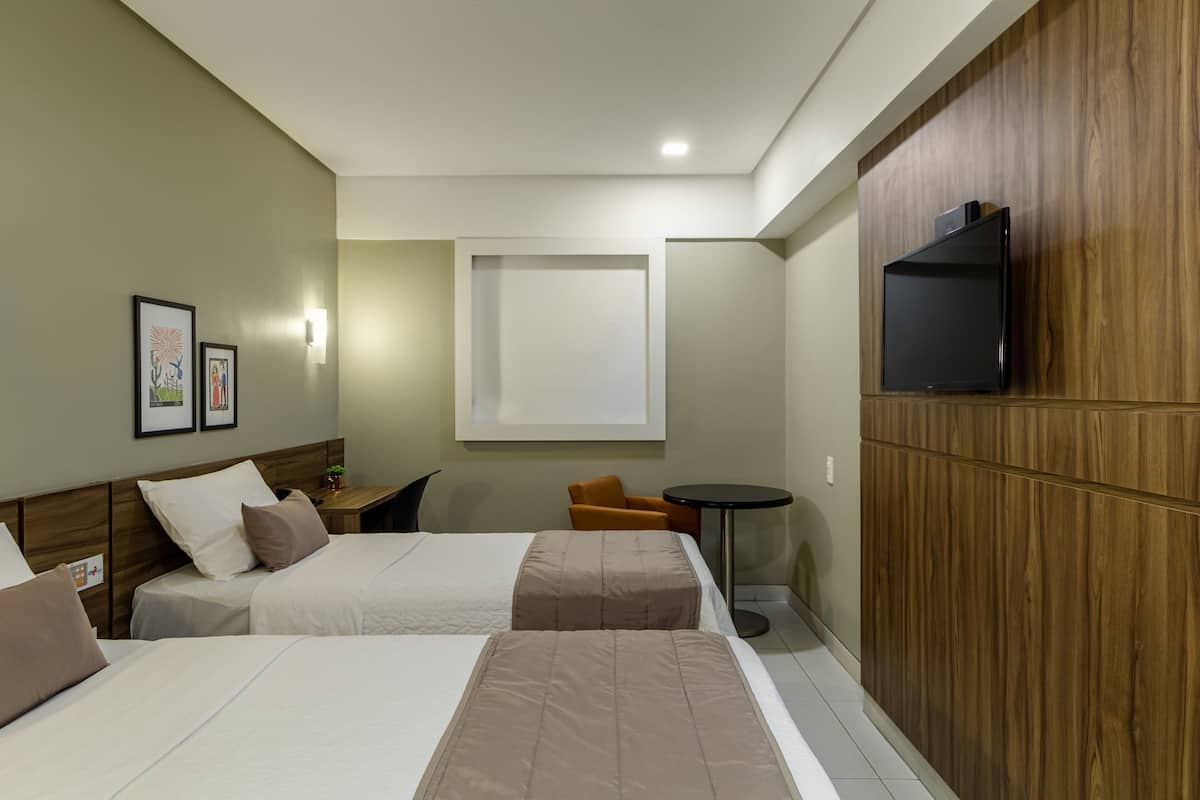 luxury single room, 2 single beds | minibar, in-room safe, desk, blackout curtains
