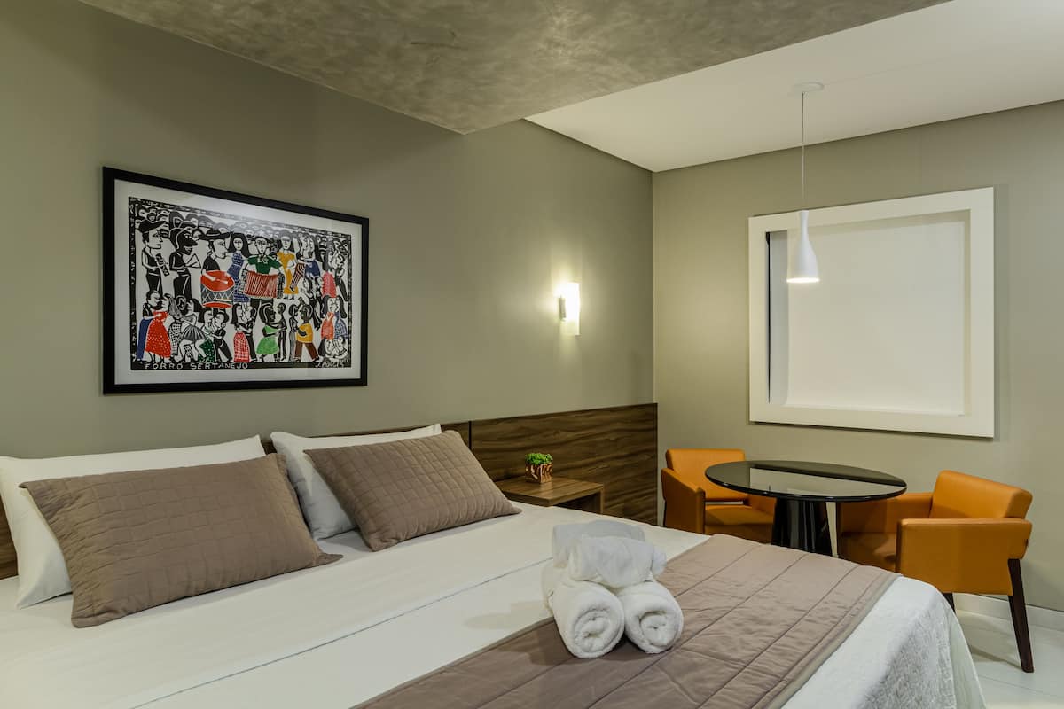 luxury double room | minibar, in-room safe, desk, blackout curtains