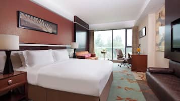 Premium bedding, in-room safe, desk, cribs (surcharge)