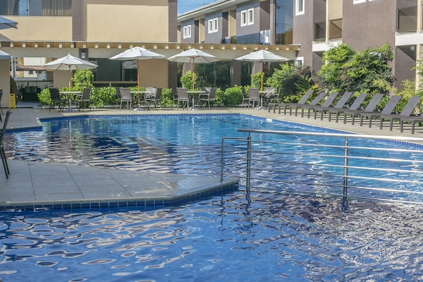2 outdoor pools, sun loungers
